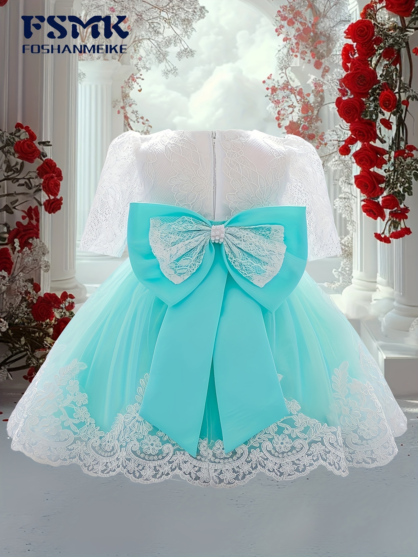 Encaje Ropa De Fiesta Bebe V*do De Princesa Elegante Para Bebé Con