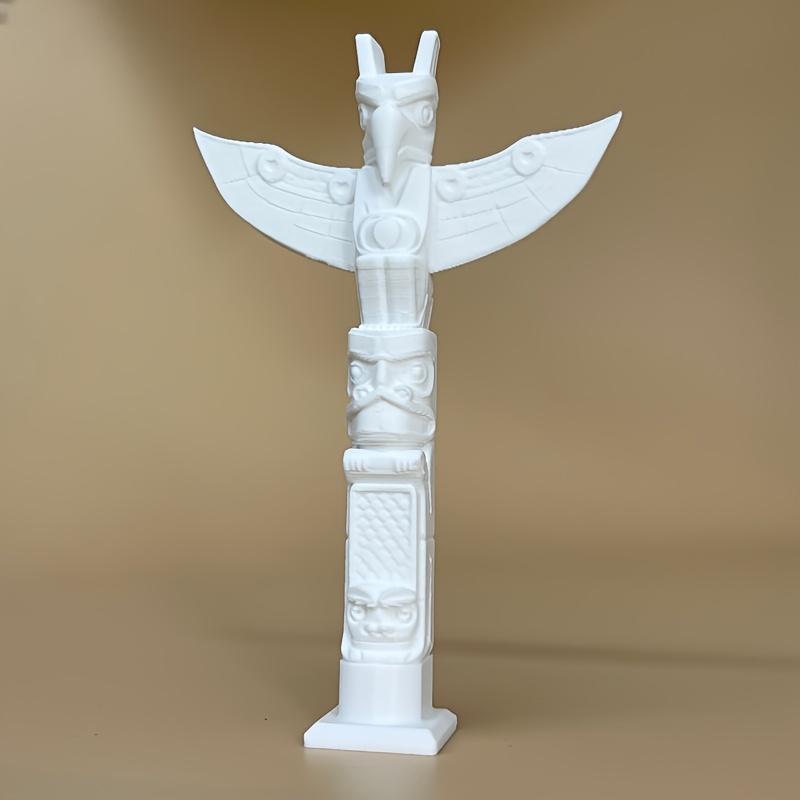 TEMU Totem Sculpture Ornament, Modern Home Decor Piece, Suitable For Bedroom Nightstand, Living Room Mantelpiece, Entryway Decoration, Minimalist