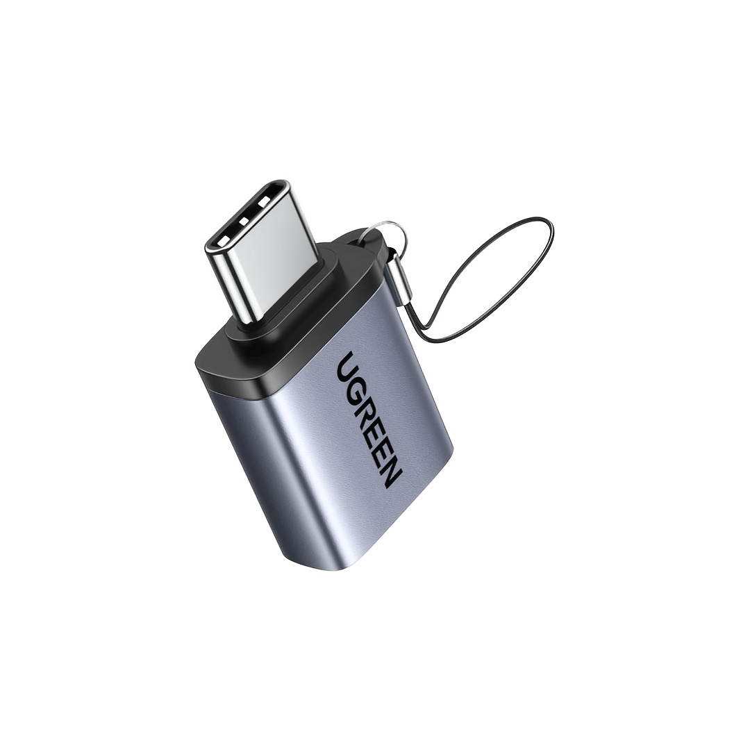 TEMU Adaptateur OTG USB-C vers USB-A pour téléphone UGREEN avec cordon, convertisseur OTG, coque en aluminium, ultraléger, anti-perte, vitesse de