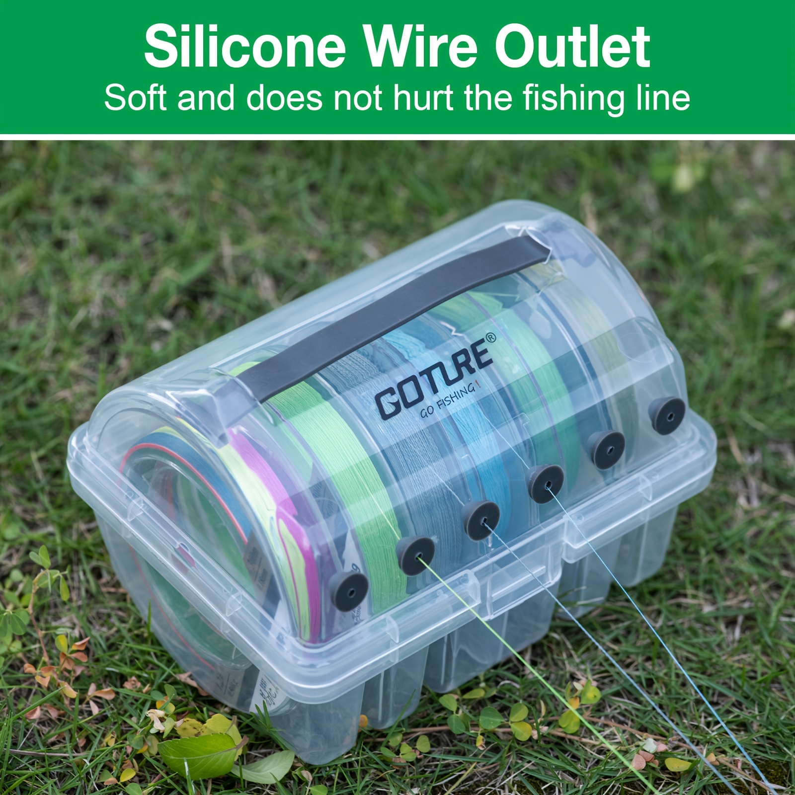 1 4pcs fishing line storage box 1pc 6 slots 2 - Temu Oman