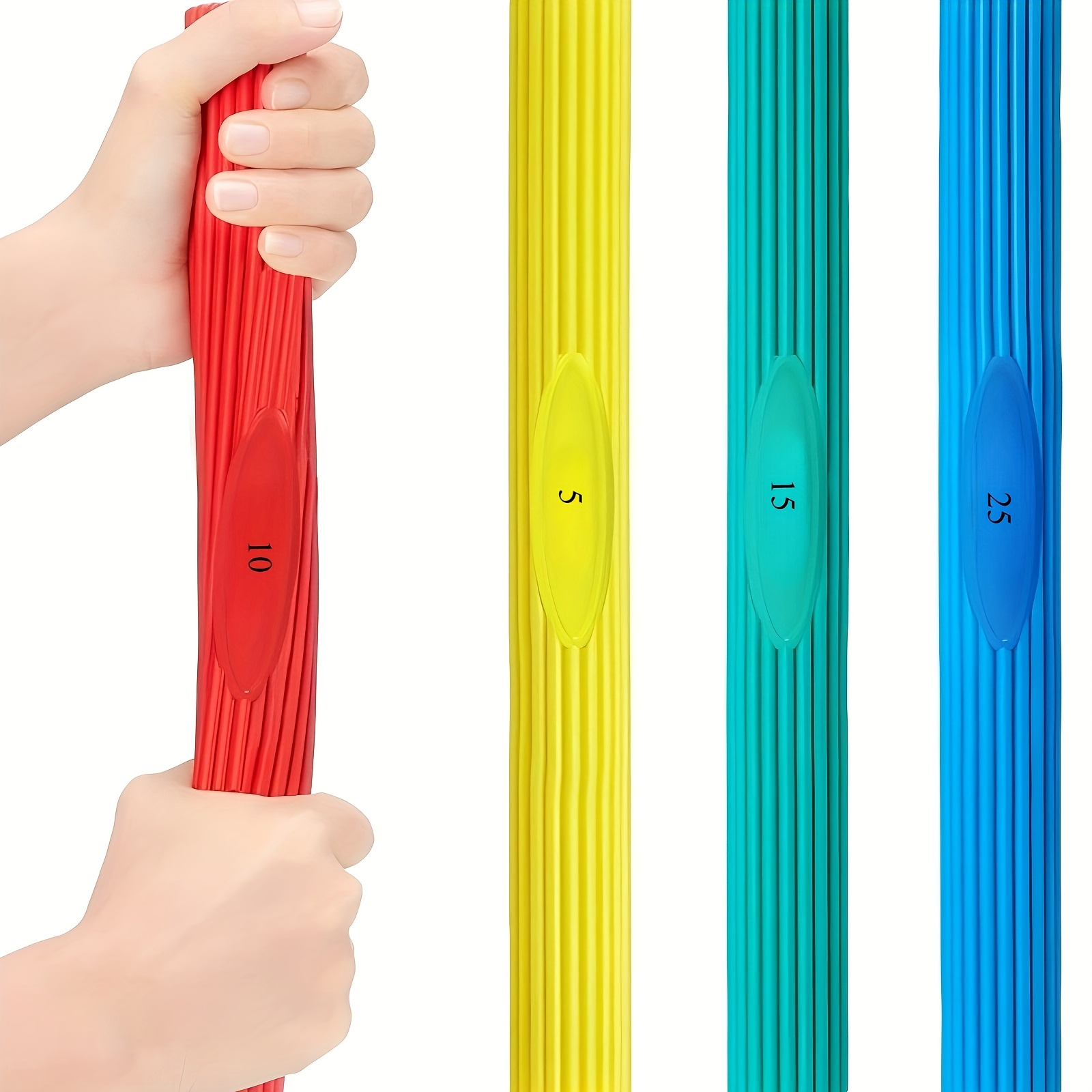 Fitness Flex Resistance Bar - Non-Slip Odorless Material - Wrist and Forearm & Grip Strength Trainer