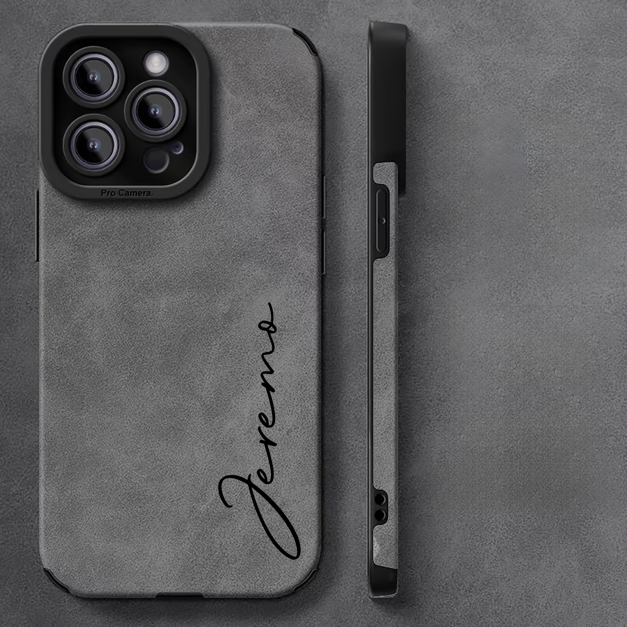 E-shop Personalisierte Namens-Handytasche aus Kunstleder für iPhone 16 15 14 13 12 11 Pro – UV-Druck & rutschfeste Rückseite – Ideales