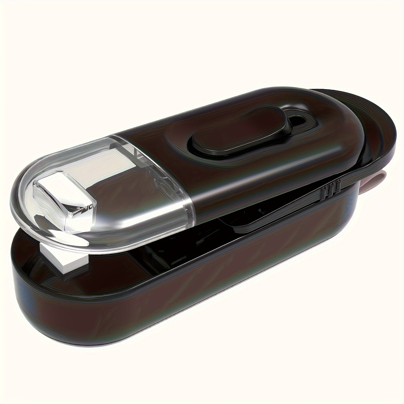 TEMU [portable Bag Sealer] 2-in-1 Mini Bag Sealer & Cutter - Compact Portable Heat Vacuum Sealer For Plastic Bags - Ideal For Food Storage, Snacks, - Black, Kitchen Essential