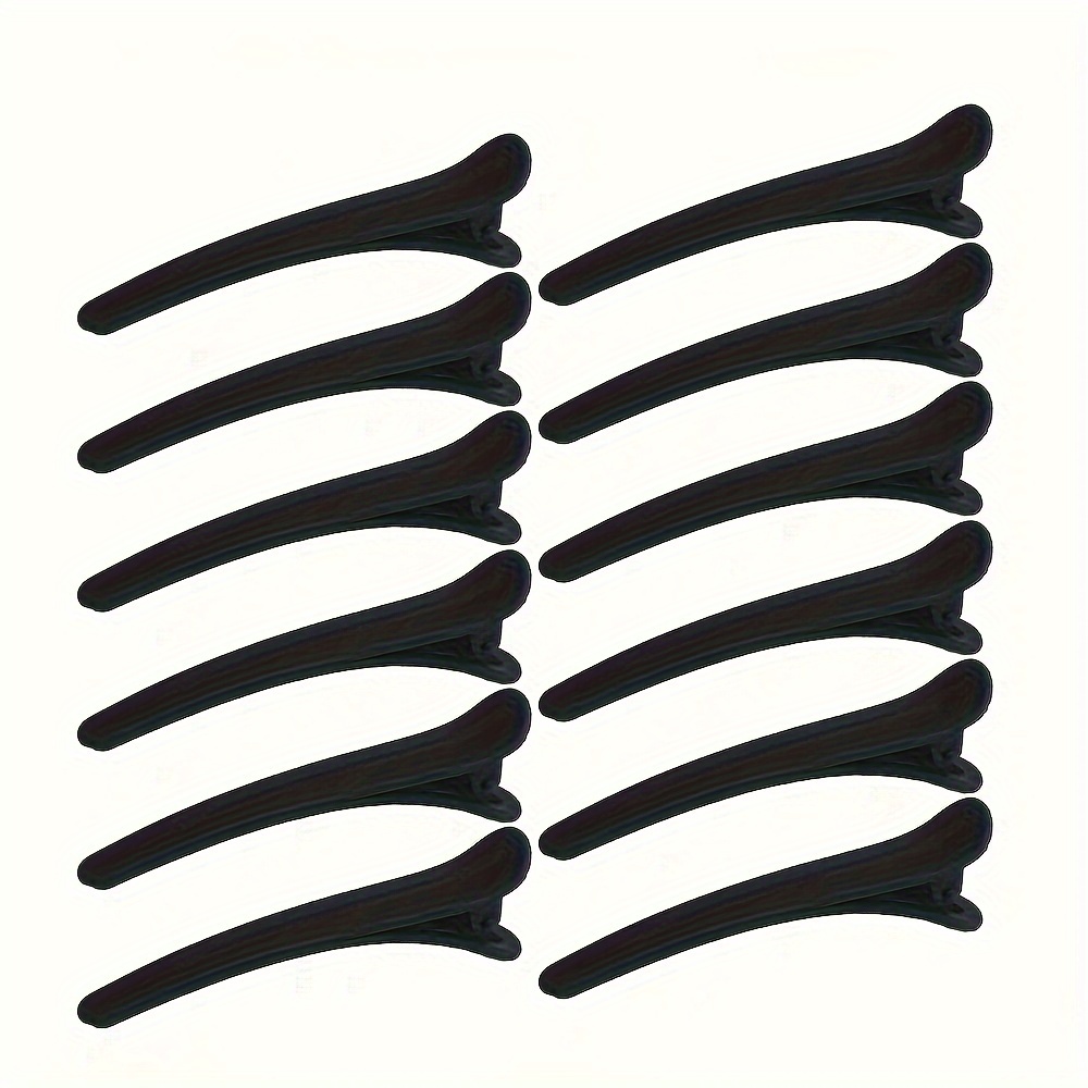 

12 pinces à cheveux pour la section du style, pinces à cheveux alligator mat de 2,95 pouces, pinces à cheveux à bec de canard pli, accessoires de coiffure pour femmes et filles.