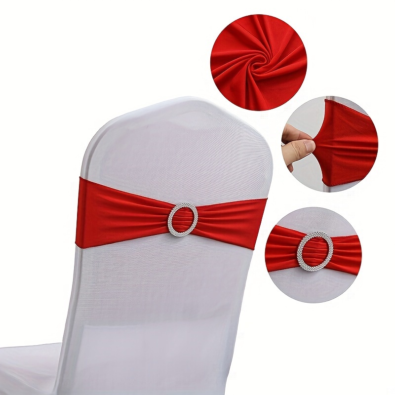 

25pcs, Hotel Wedding Chair Back Set, Decorated With Bows, Chair Back Floral Chair Cover, Chair , Wedding Decoration, Wedding Supplies