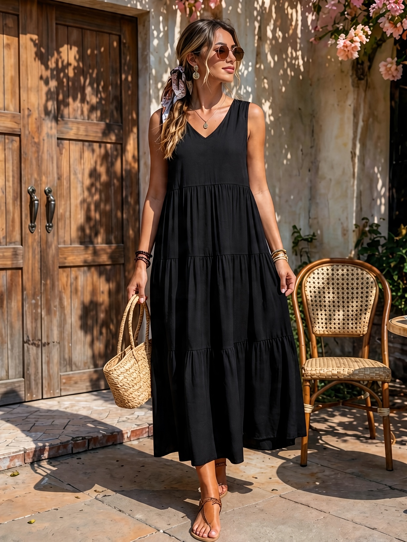 rayon dresses women DesiQlo Red / S Stellar Dusts Irena Poncho Dress is made of a light flowing Rayon Twill that can be cinched in many ways with its many drawstrings (each one tipped with a gun metal bead) Ounisa Ladies' Casual Soft Autumn