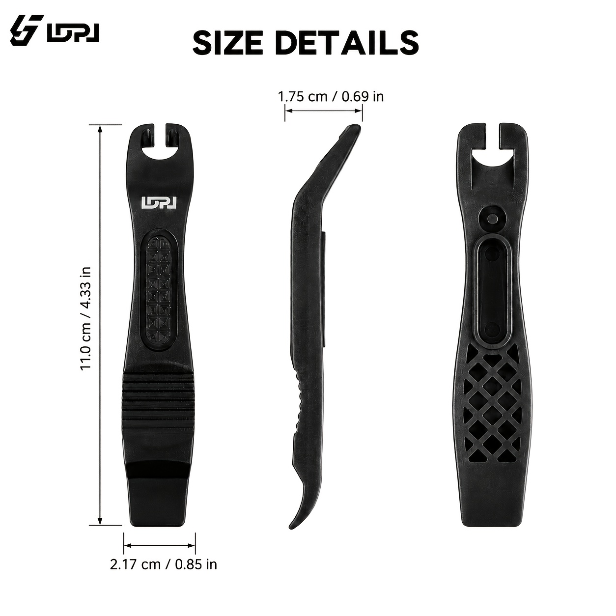 ldpj bicycle tire pry bar high strength lightweight repair   tool pom high strength durable material   in multiple colors black red  
