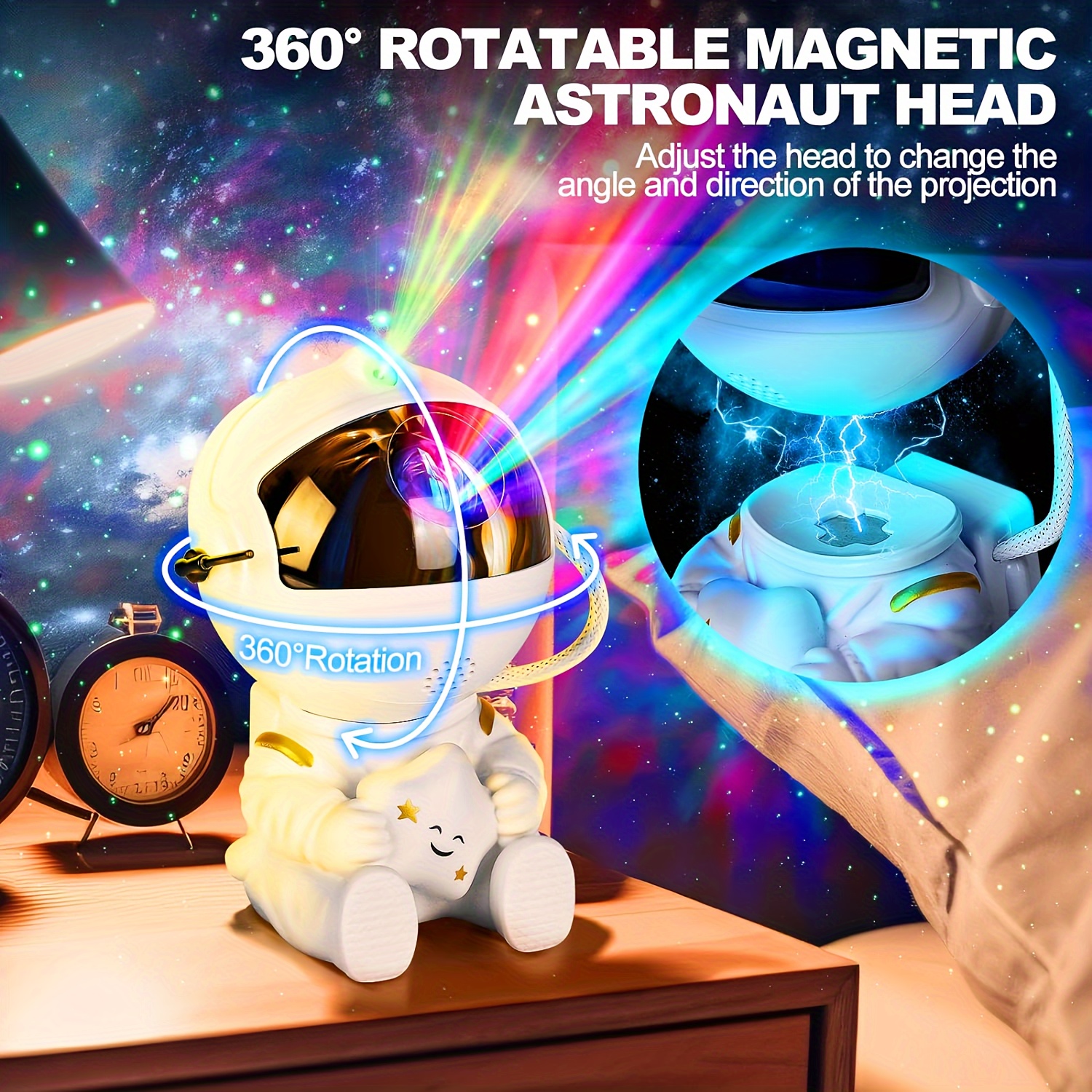 Remote Control Timing Led Nebula Night Light Star Projector - Temu