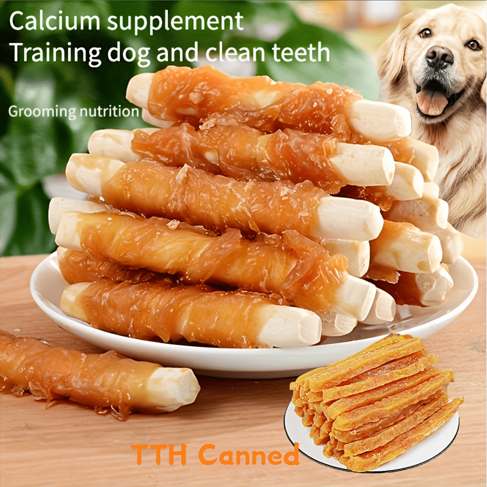 TEMU 200g/ 400g(7.05oz/ 14.1oz) Dog Treats For Small, Medium, & Large Dog - Made With Chicken And Milk, Healthy, , And High Protein Reward Training