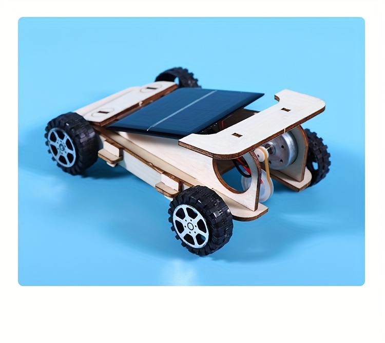 coche solar de madera para experiments científicos y enseñanza, regalo ideal para fiestas detalles 1