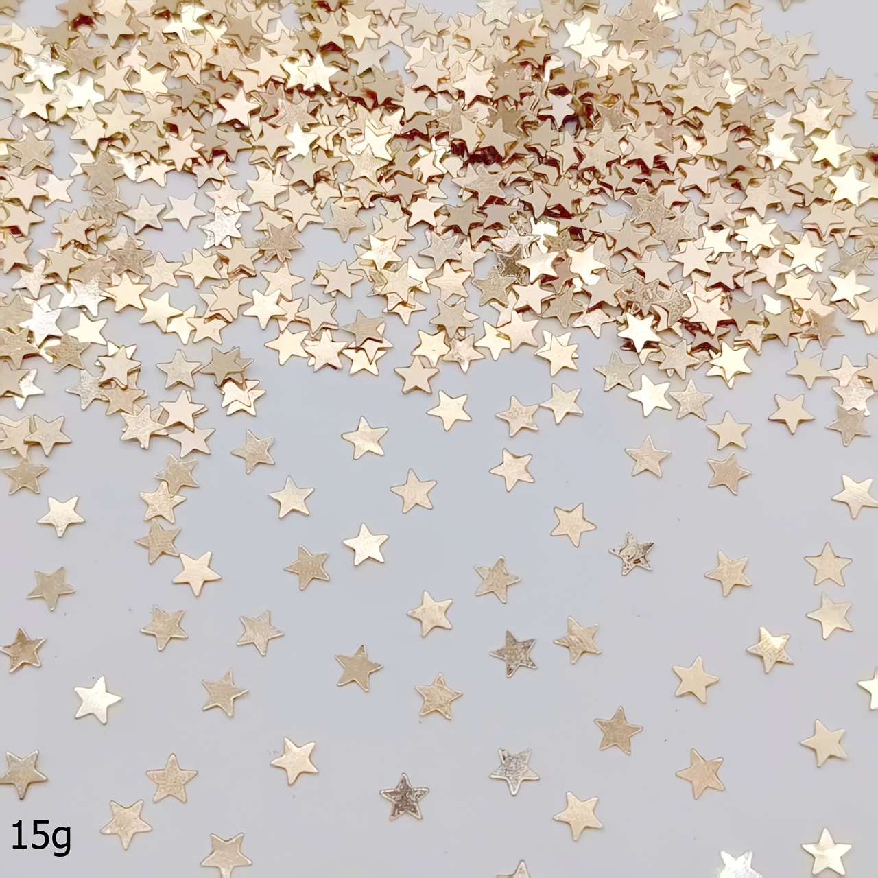 TEMU 15g Of Colorful Confetti In -colored Star Sequins, 0.24-inch Decorations Suitable For Christmas-themed Decor, Crafting Additions, And Card