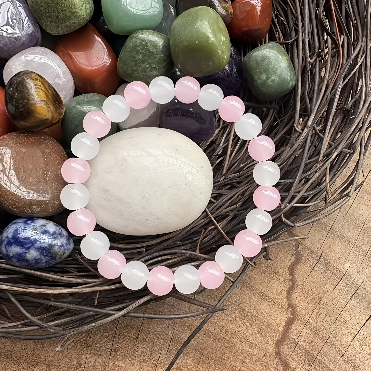 Pink Heart Bracelet, Unisex Love Attractor