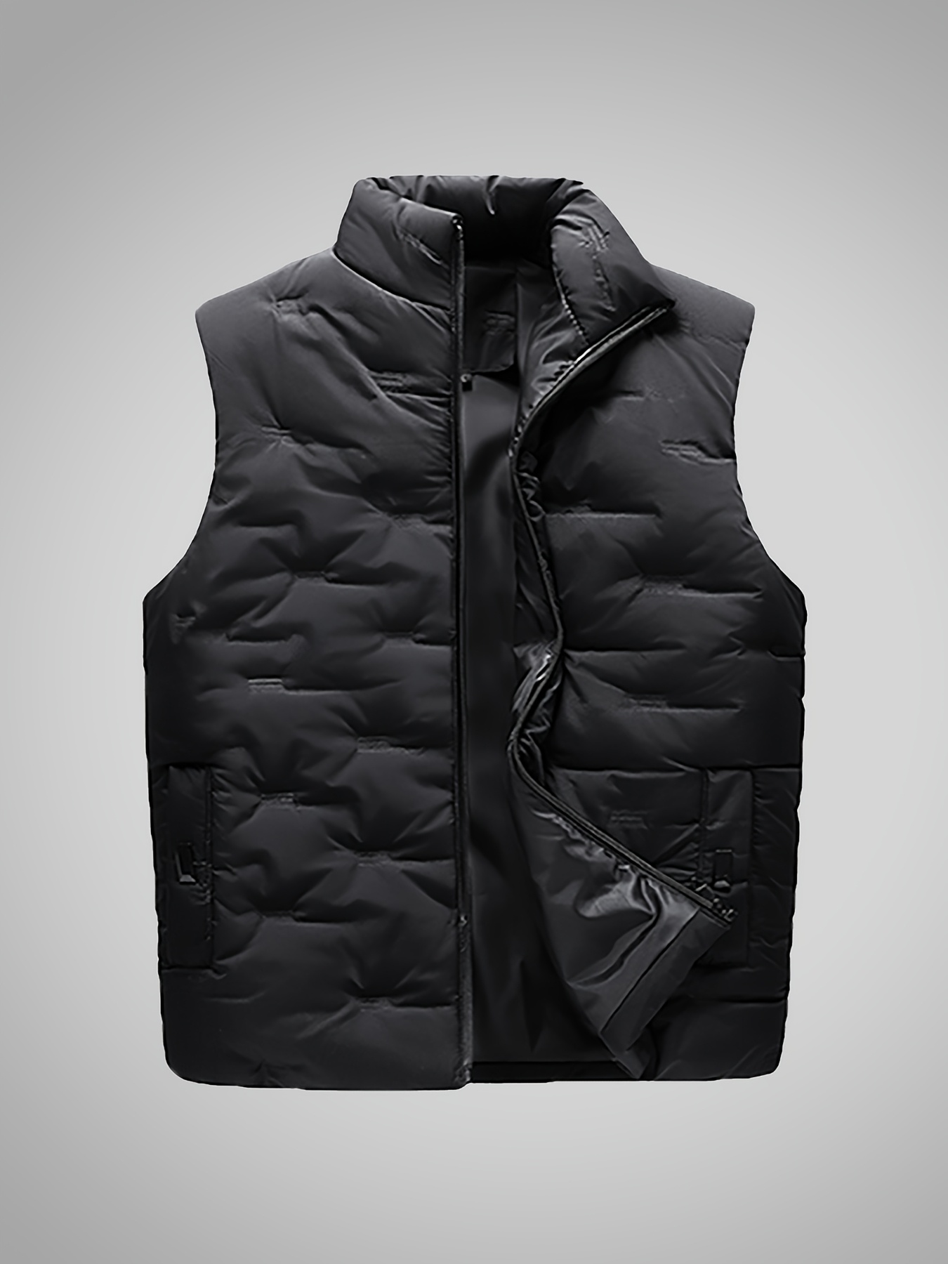 Puffer Jacket Quilted Vest Black Pepper Sleeveless Vests JJZXD