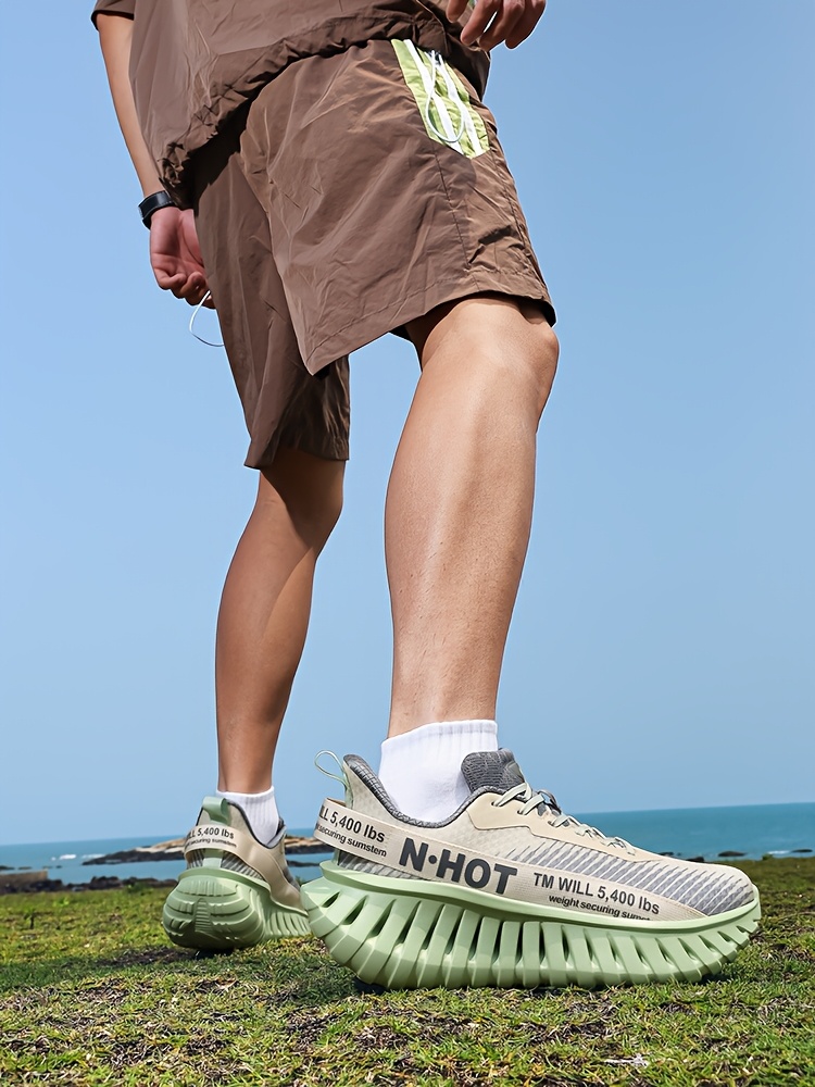 Sneakers, Men's Outdoor Trail Running Shoes, Breathable, Shock Absorption, Lightweight, Soft Sole, Training Mesh, Casual Fashion