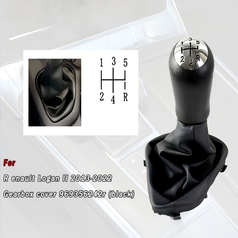 TEMU Pommeau de de vitesses et cache-poussière pour for Renault 2, accessoire, OE : 969356242R, 25658 (uniquement pour conduite à gauche, non