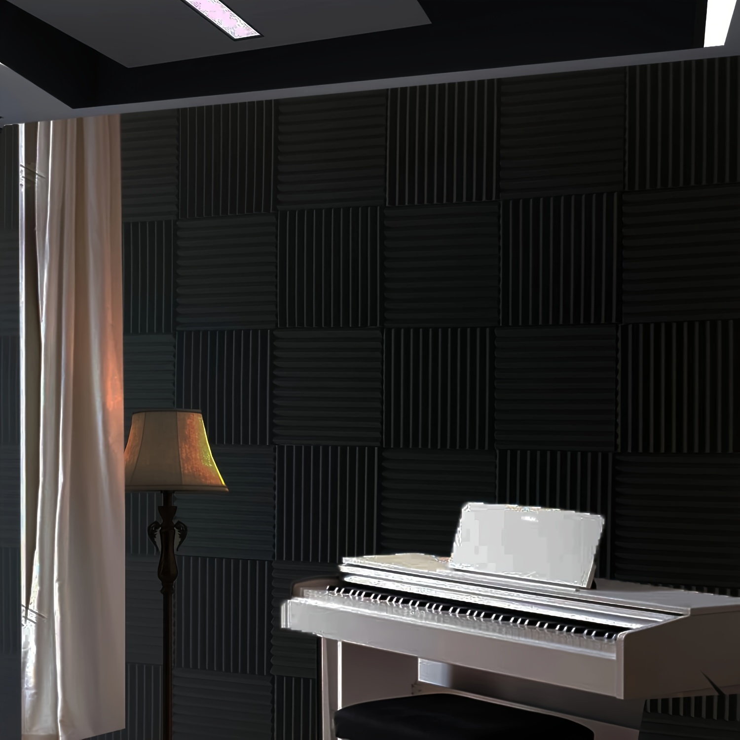 High quality Black Sound absorbing Wall Panels Stickers - Temu