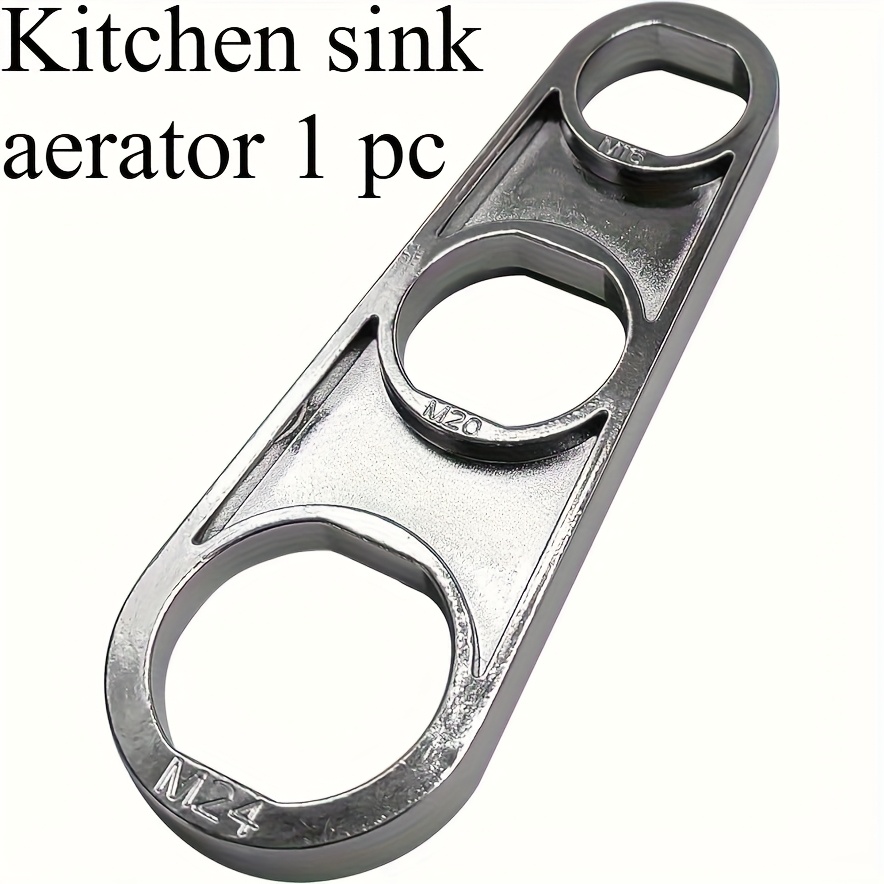 A Faucet Booster Key Wrench With 6 Sizes, Nozzle Removal Tool, Easy To Grip, Water- Booster Repair Accessory For Kitchen And Bathroom