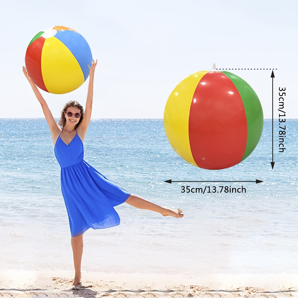 6 paquetes de pelotas de playa extra   de 50cm/30cm/40cm/50cm -   vibrantes, pvc   para fiestas de playa  , diversión en  ,   y reuniones   (3 tamaños disponibles), accesorios de playa, diseño  , construcción  ,   de fiestas