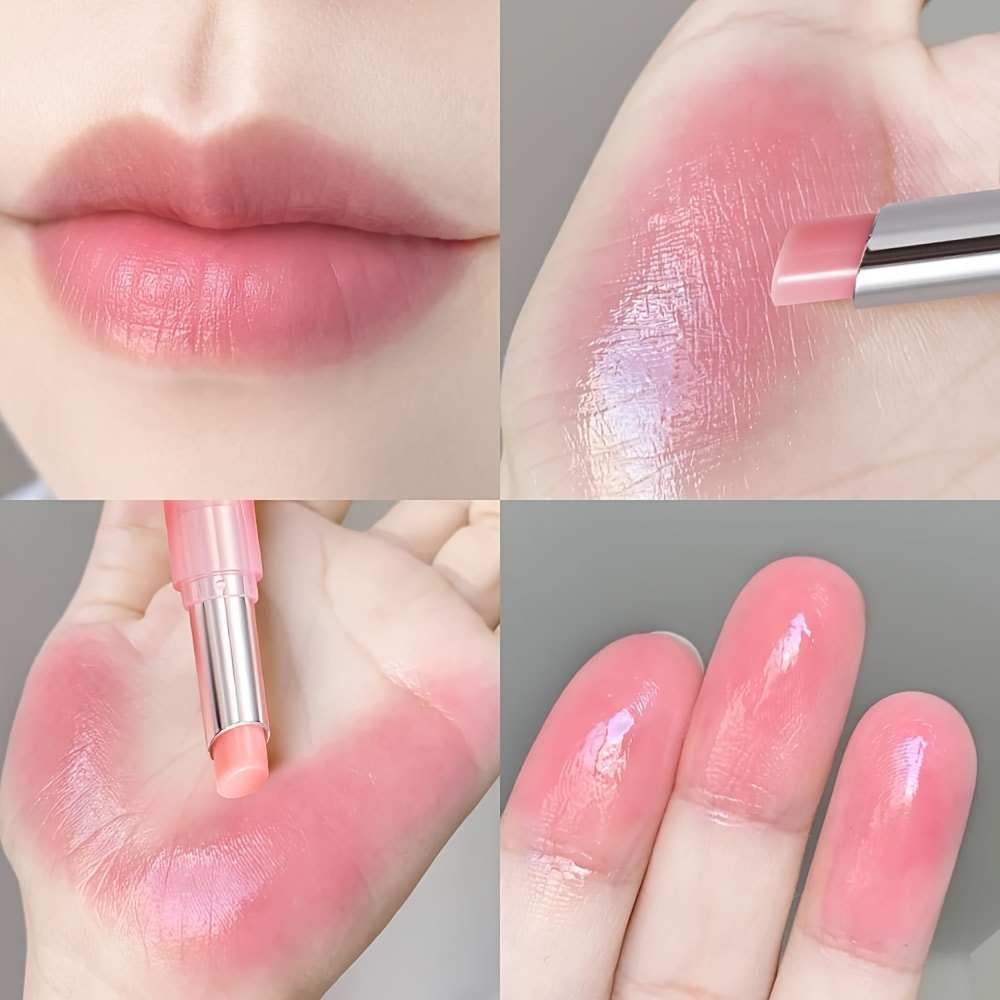 Labial Hidratante Tinte XIANZHI, Cambia de Color, Acabado Brillante, Larga Duración, Resistente al Agua, Escualano, Todo Tipo de Piel, Adulto, Tono Rosa, con Pasta Hidratante para el Cuidado de Labios, Con Escualano Vegetal