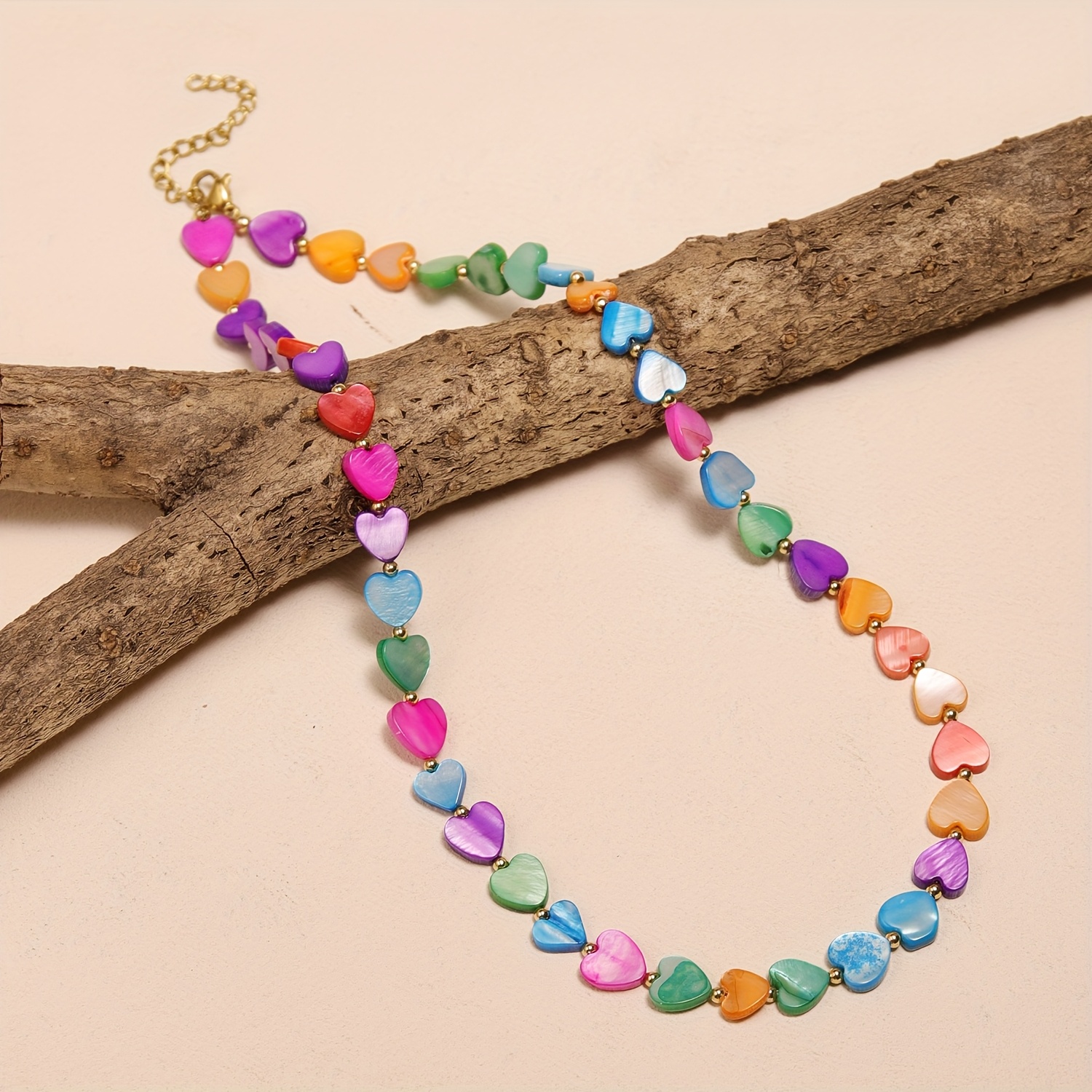 TEMU Collar de Cuentas con de Concha de Colorido: Joyería para Vacaciones, Fiestas y a