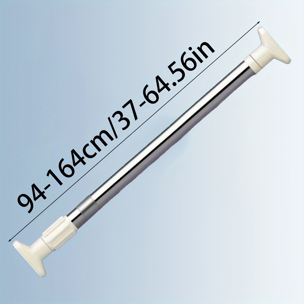 Easy-install No-drill Telescopic Rod - Versatile For Bathroom, Kitchen, Balcony & More - Perfect For Shower Curtains, Door Drapes, And Wardrobe Support