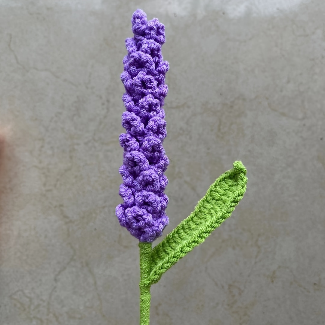 Ramo de Crochet * y Lavanda * a * - Decoración Floral * Falsa para San Valentín, Navidad y * de Otoño