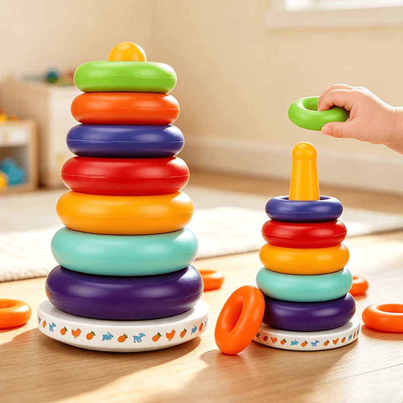 Rainbow Tower Stacking Toy, Learning & Sensory Play