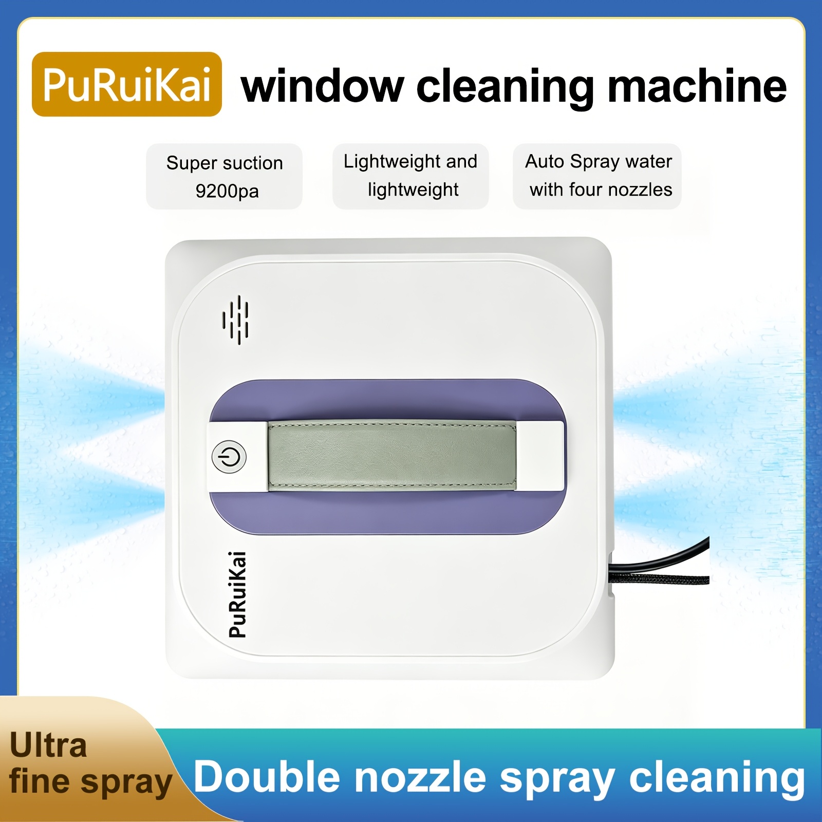 Local Warehouse Intelligent Four-spray Window Cleaning Robot, Fully Automatic Remote Wireless Window Cleaning Robot