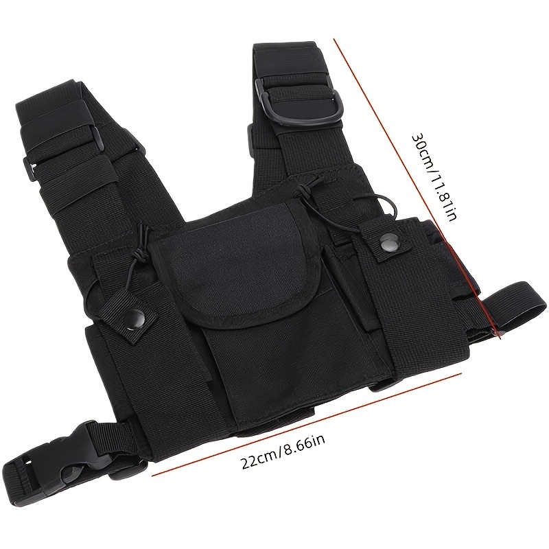 Radio Chest Harness Pouch for Two-Way Radios