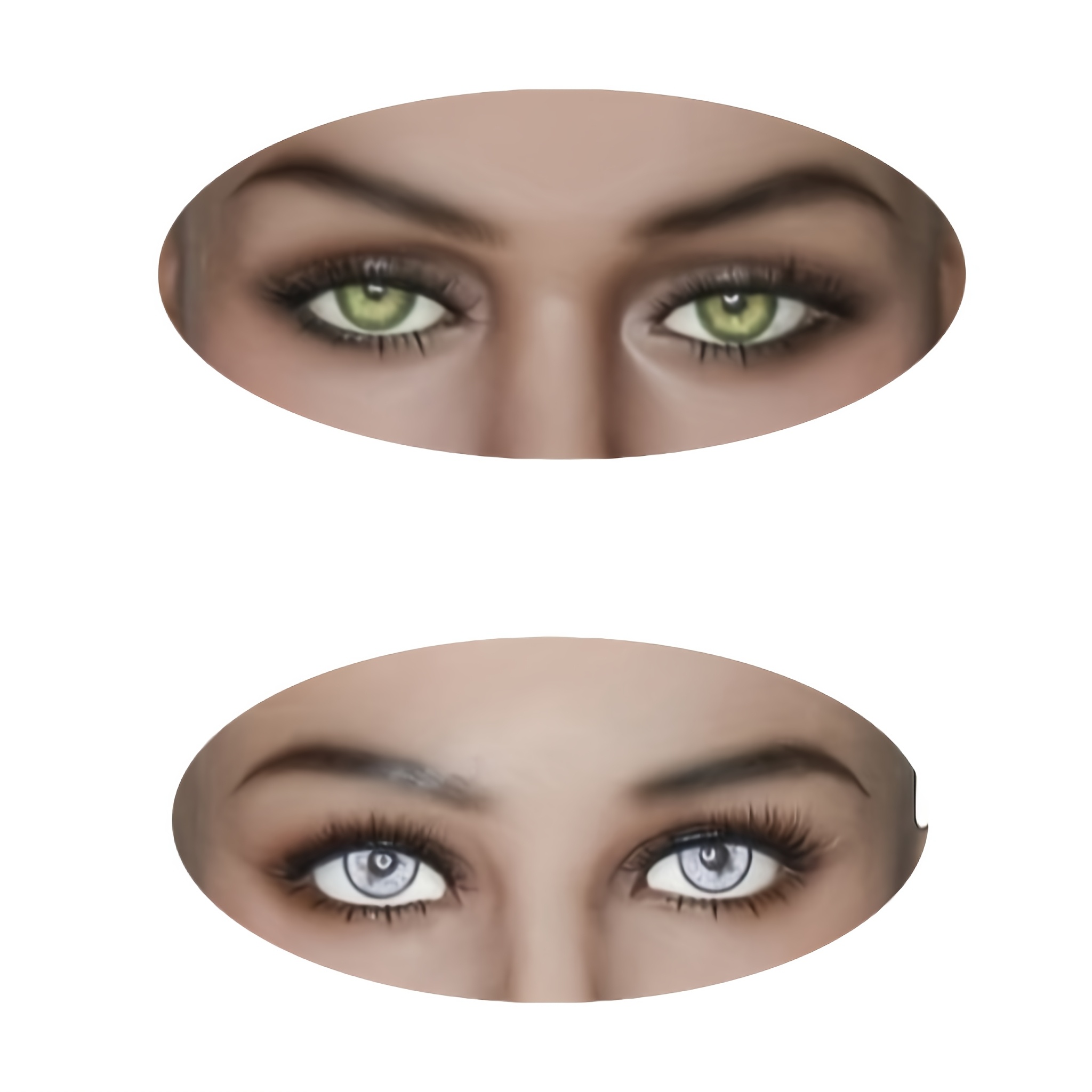 AHANDMAKER 4 Paar Realistische Acrylaugen 26mm - Halbrunde Augen Für Puppen & Halloween