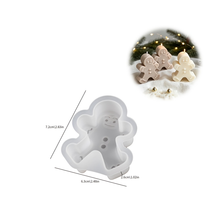 TEMU Resin Mold For Selling Christmas Snowman Candle Ornaments, Suitable For Making Dropper Gypsum Candles, Products, Home Decoration, And Countertop