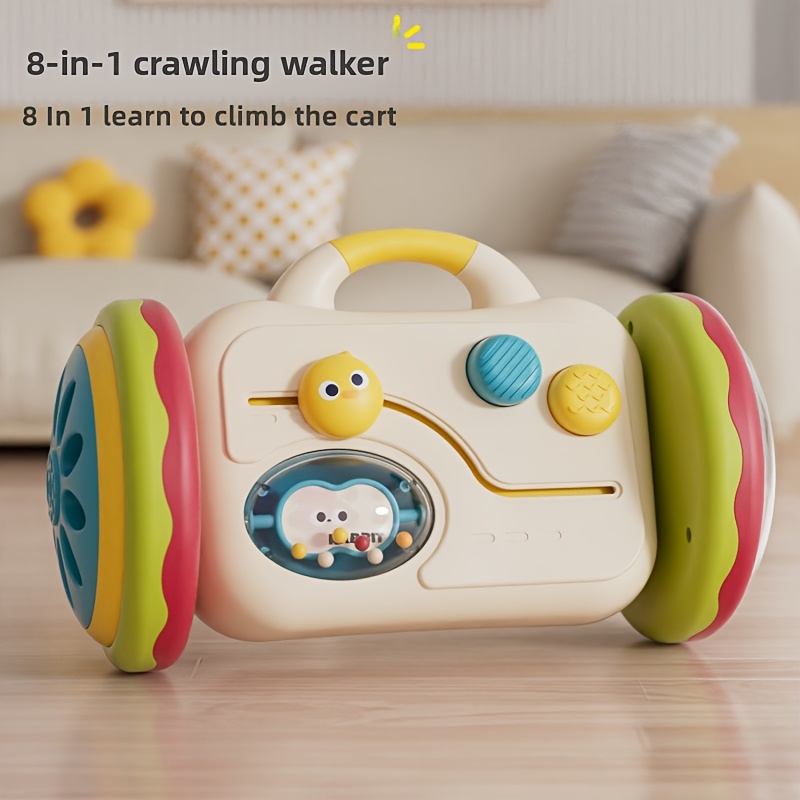 Image of Multifunctional Toy - Features A Mirror, Educational Games, And Sound Effects When Shaken, Designed To Support And Development Of Infants And Toddlers