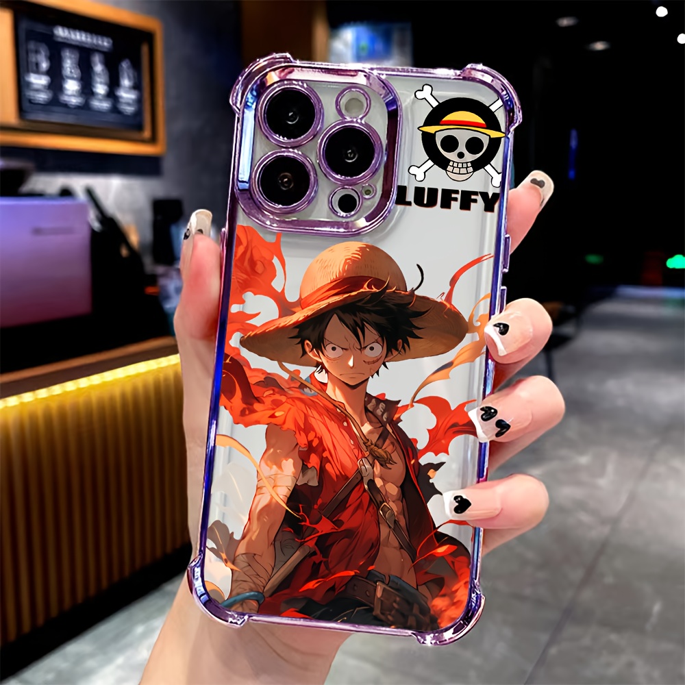 Funda para Teléfono - Funda para Teléfono - WB One Piece Aventura Anime Barco de Vela Funda para Teléfono Adecuada para iPhone 16 15 14 13 12 11 Pro Max X XR XSMAX 8 7 Plus Anticaída Cubierta Trasera Suave Transparente
