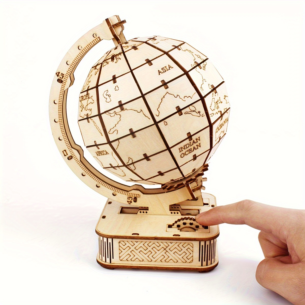 

3d Wooden Puzzles Globe. Model Kits Diy Crafts Handmade Christmas Gifts