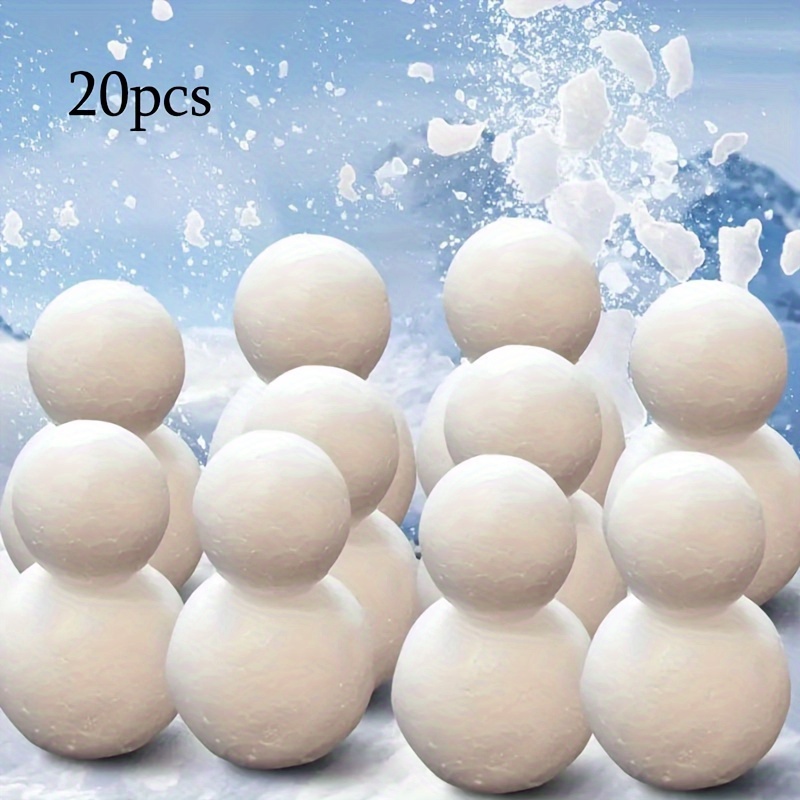 

Kit de 20pcs en Mousse DIY - Boules Artisanales 3D pour Décoration Maison & Fenêtre, pour les Fêtes, Noël et Célébrations Hivernales