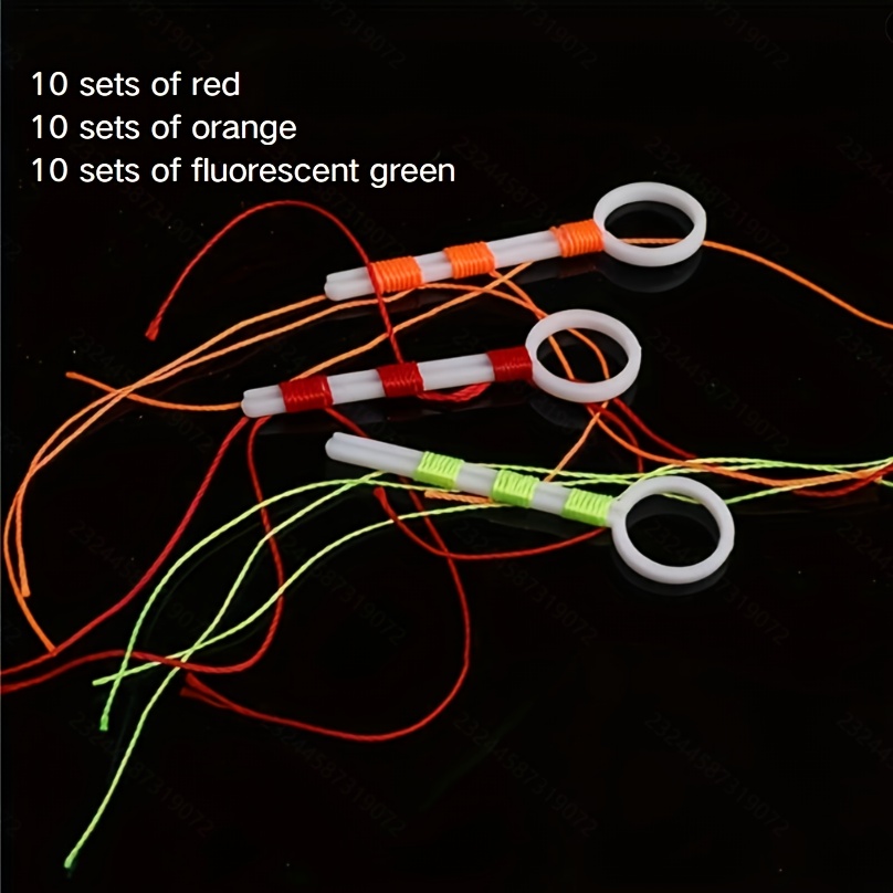 30 Sets (90 Knots Line Fishing Tackle, Sea Fishing Knots, Leader Lines, Sliding, Stopping, Drift Fishing Rock Rod Casting
