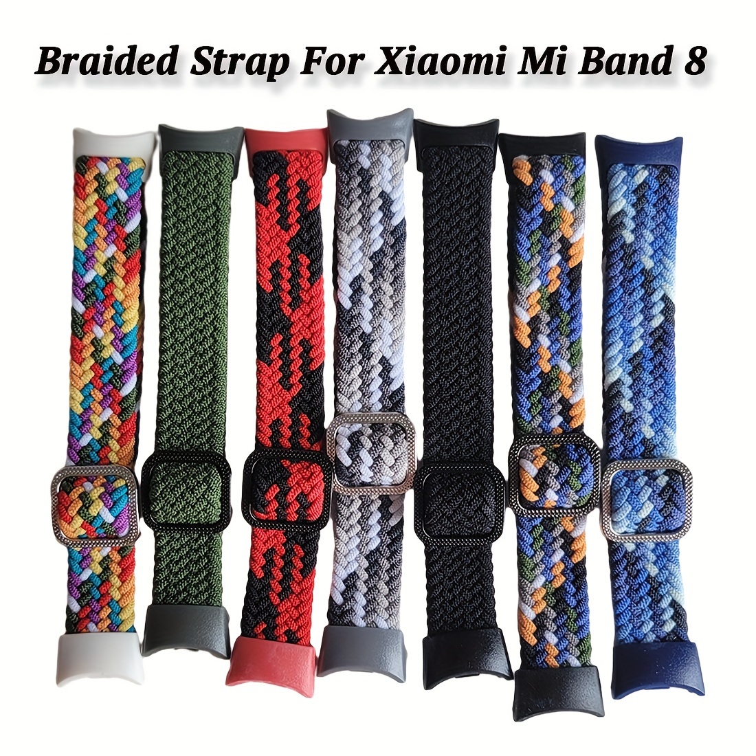 

Strap For Xiaomi Mi Band 8 Braided Elastic Nylon Straps Solo Loop, Adjustable Watchbands Bracelet For Miband 8 Nfc,ideal Choice Gifts For Birthday/easter/boy/girlfriend/family,(without Bracelet)