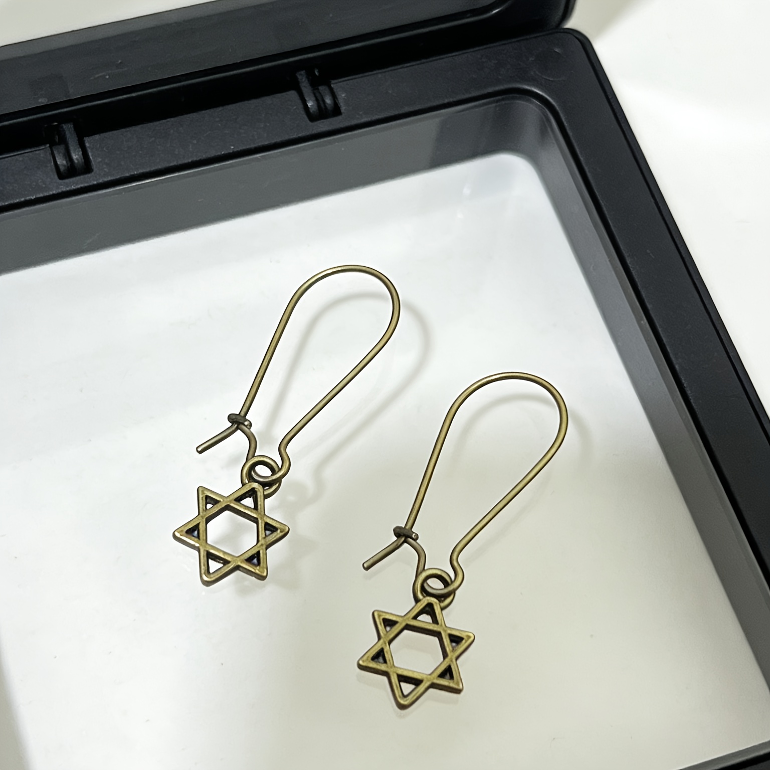Mysterious Hexagram Guardian Drop Earrings — Unique Gift for Her