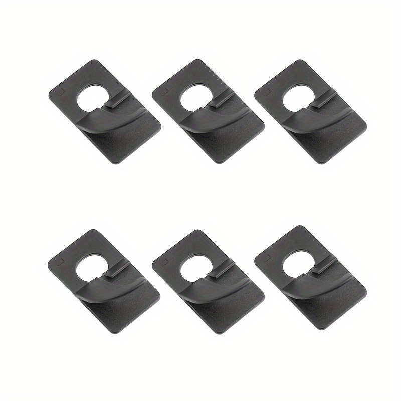 

6 Pcs Black Plastic Arrow Rests - Left And Right Stick-on Aiming Accessories For Archery