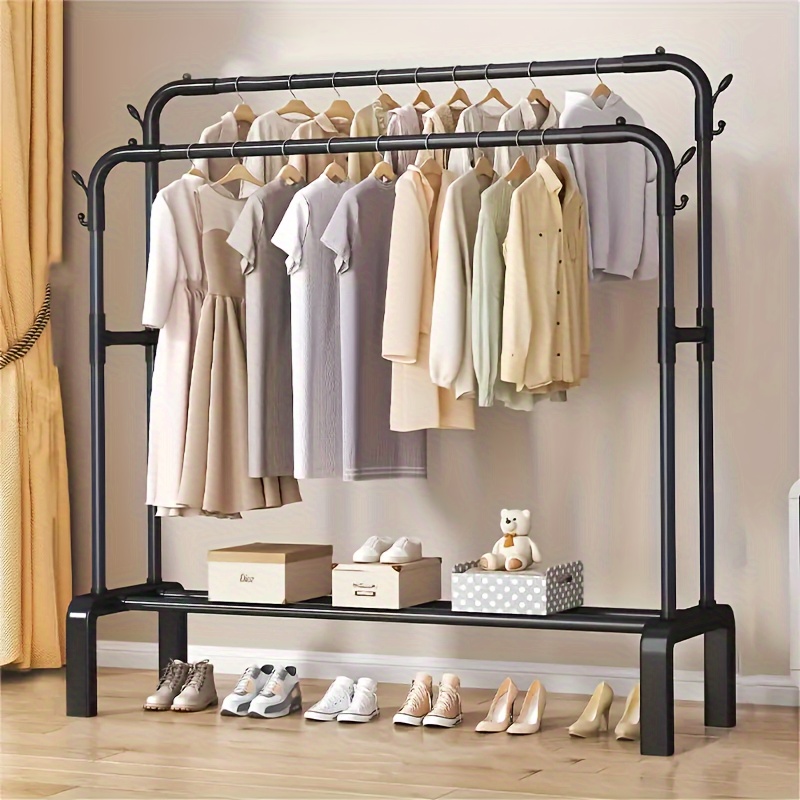 

120 Bar Heavy-duty Reinforced Clothes Drying Rack - Large Capacity, , Multi-functional, Thickened Double-pole Design - Bedroom, Balcony, Bathroom, Required For