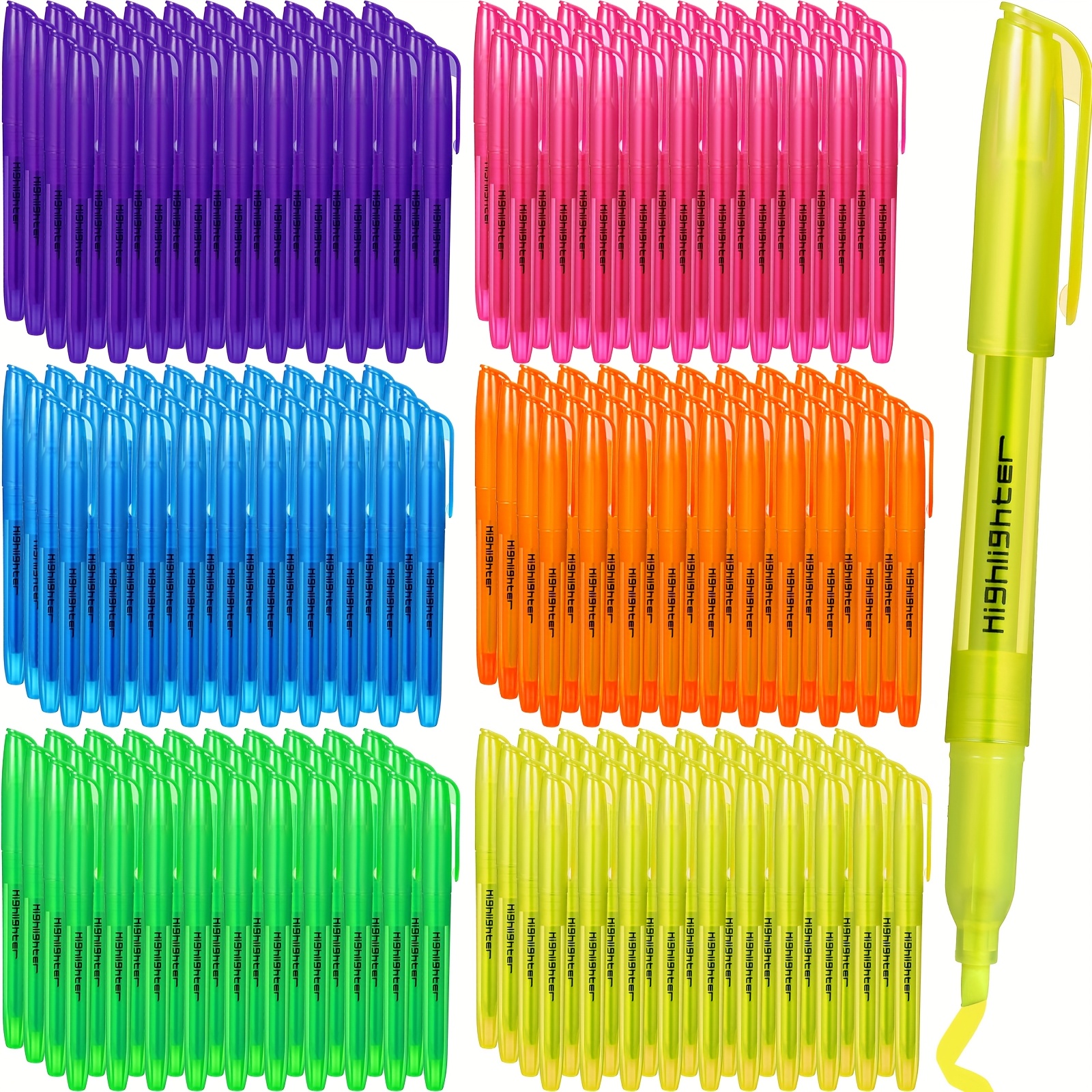 

150pcs Assorted Colors Pens, Chisel Tip Markers For Office And School Supplies, Christmas, Bulk