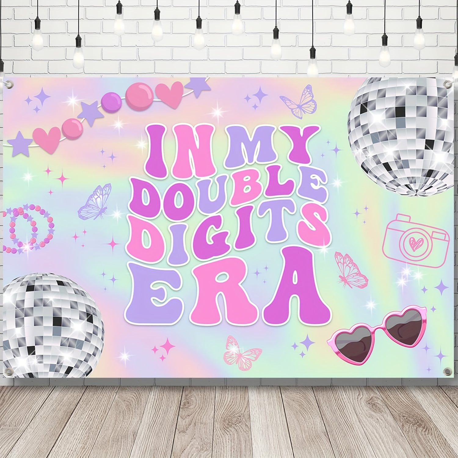 

In My Era Birthday Banner - 10th Birthday Party Decor, , Music Superstar Theme, Indoor & Outdoor Use, Polyester, Multipurpose, No Electricity Needed