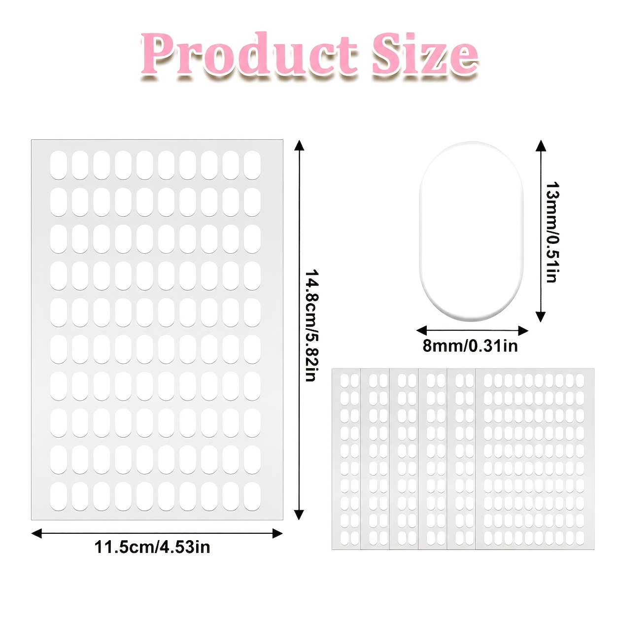 Transparent Adhesive Dots for Nail Art