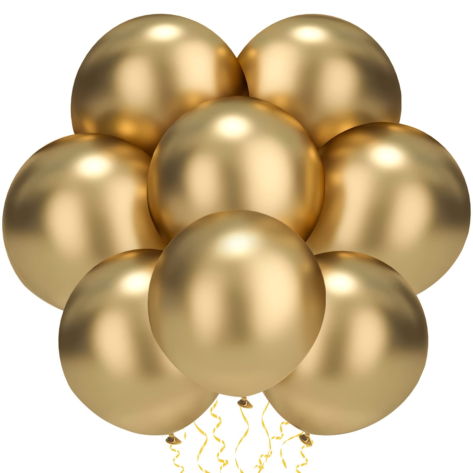 

30/50pcs Of 18-inch Golden Balloons For Wedding, Graduation, Birthday Golden-themed Party Decorations, Wedding Decorations, Birthday Parties, Gender Reveal Parties, Halloween