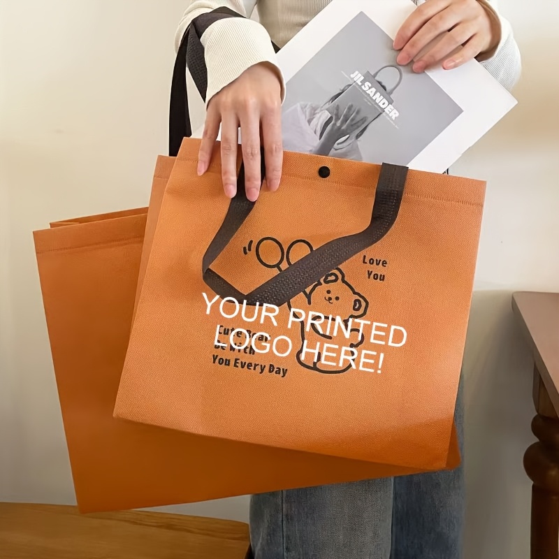 23pcs Customizable Reusable Handbags, Large Capacity Tote Bags