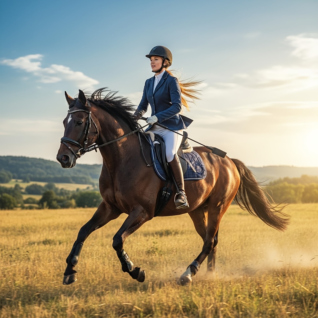 Image of Equestrian Riding Whip, High-quality Pu Riding Whip, With Comfortable Grip, Short Riding Whip, Used For Equestrian Training Aids, British Equestrian Aids, Flexible And Durable, Suitable For All