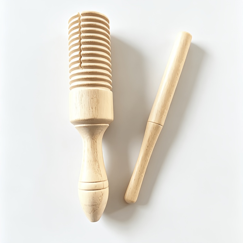 TEMU 2pcs Spiral Stick Percussion Set - Rhythm Instrument, Suitable For Concerts, Family Gatherings, And Party Percussion