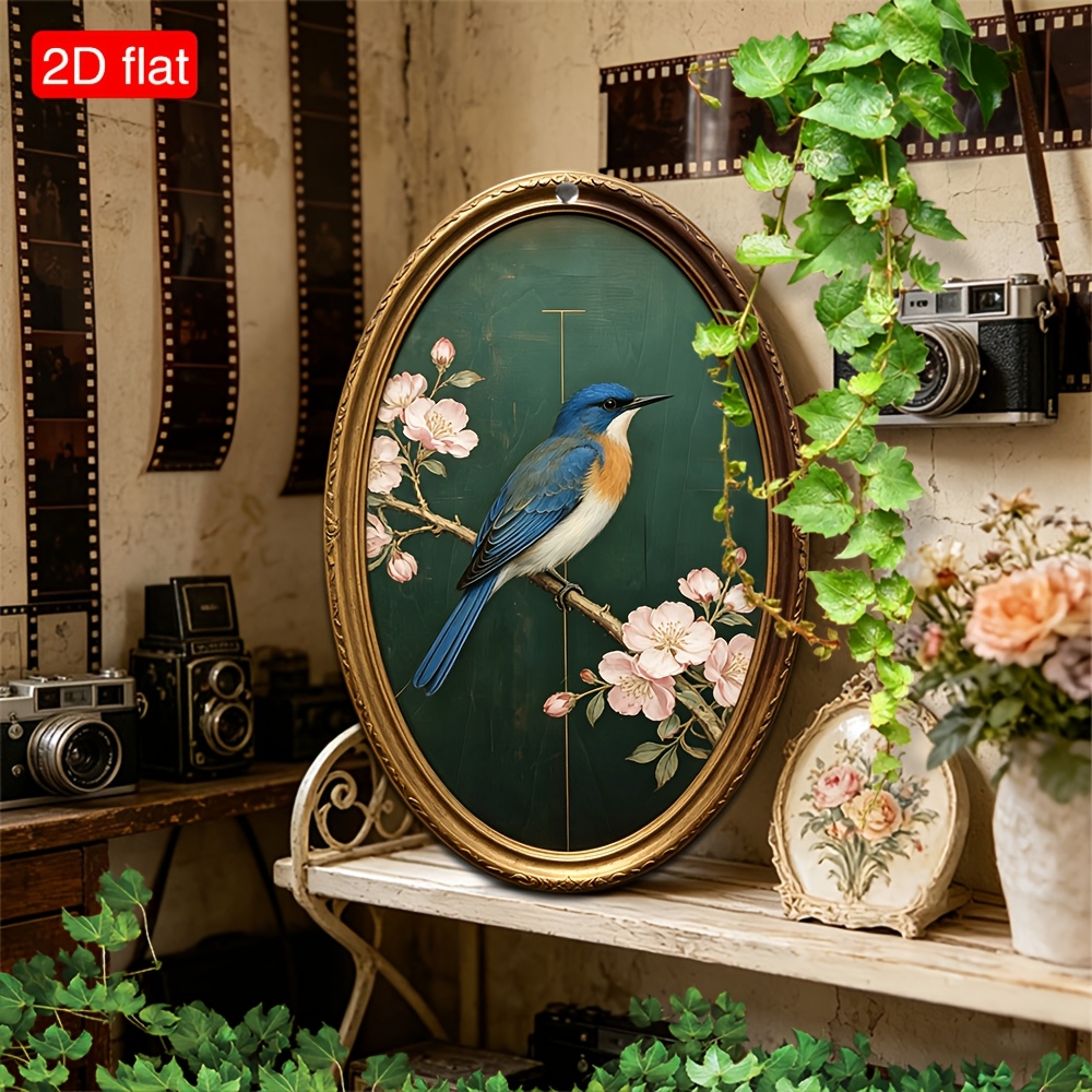 TEMU 2d Flat, 1pc Vintage Wall Art - Arched Oval Suitable For /christmas/thanksgiving Decorations, Wood Hanging Sign For, Housewarming Gift, Multi-
