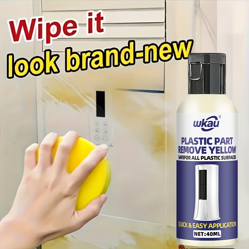 40ml fast for   plastic yellowing remover kit heavy duty formula for ac units car headlights panels appliances electronics instantly restores   easy application quick results nontoxic solution