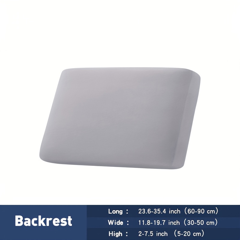 TEMU Housse de canapé d'extérieur 1 pièce en tissu à fibres extensibles, housse de canapé semi-fermée pour coussins de canapé 1, 2 et 3 places